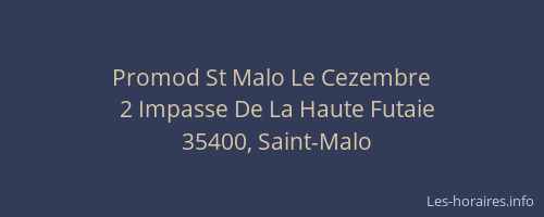 Promod St Malo Le Cezembre