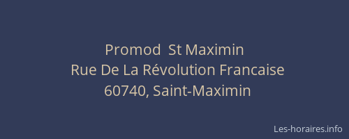 Promod  St Maximin