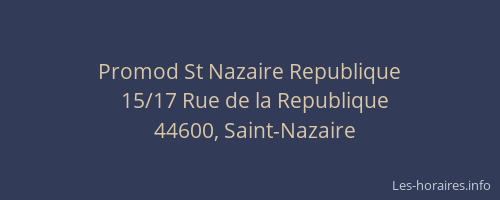 Promod St Nazaire Republique