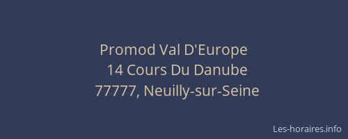 Promod Val D'Europe