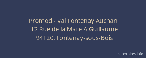 Promod - Val Fontenay Auchan