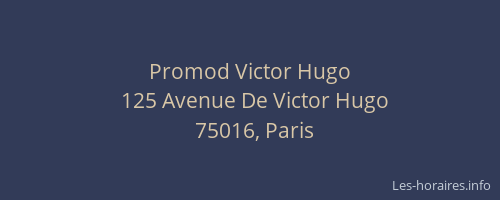 Promod Victor Hugo