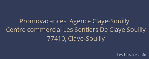 Promovacances  Agence Claye-Souilly
