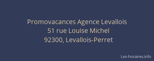 Promovacances Agence Levallois
