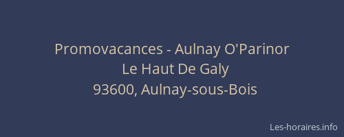 Promovacances - Aulnay O'Parinor