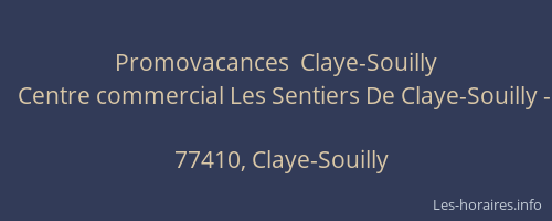 Promovacances  Claye-Souilly