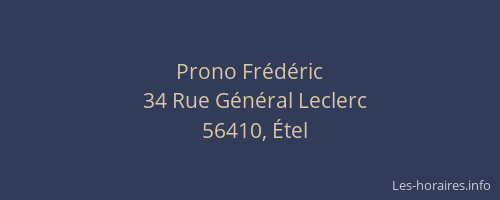 Prono Fr&eacute;d&eacute;ric