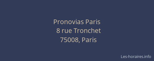 Pronovias Paris