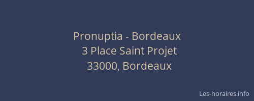 Pronuptia - Bordeaux
