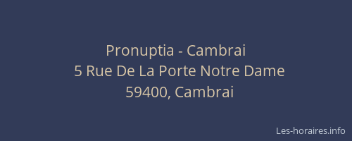 Pronuptia - Cambrai