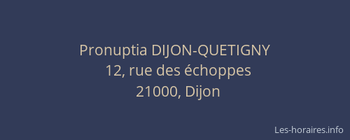 Pronuptia DIJON-QUETIGNY