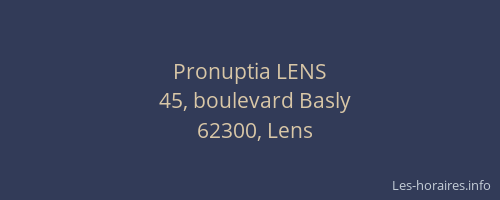 Pronuptia LENS