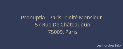 Pronuptia - Paris Trinité Monsieur