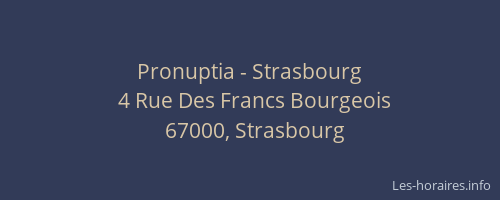 Pronuptia - Strasbourg