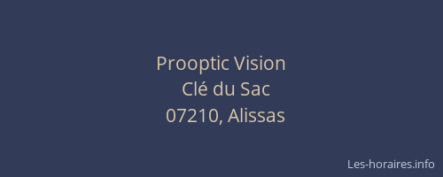 Prooptic Vision
