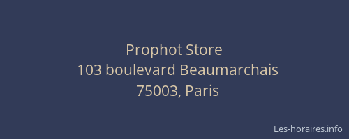 Prophot Store