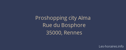 Proshopping city Alma