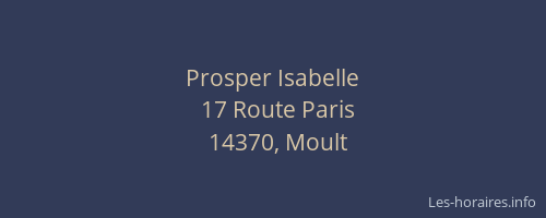 Prosper Isabelle