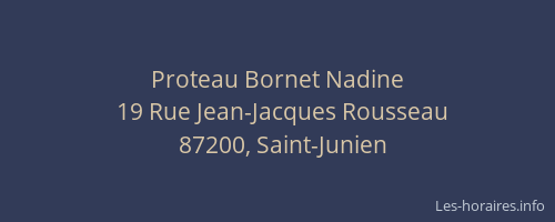 Proteau Bornet Nadine