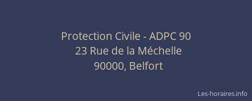 Protection Civile - ADPC 90