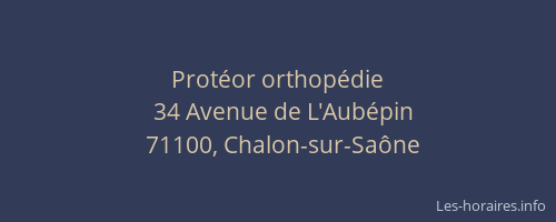 Protéor orthopédie