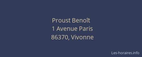 Proust Benoît