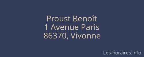 Proust Benoît