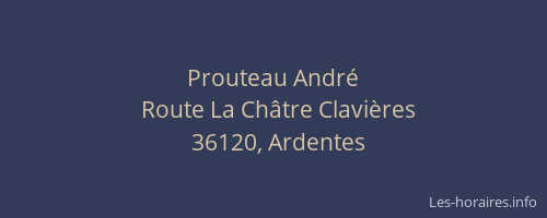 Prouteau Andr&eacute;