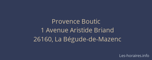 Provence Boutic