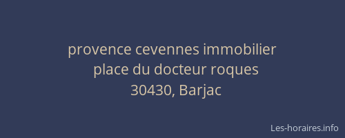 provence cevennes immobilier