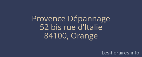 Provence Dépannage