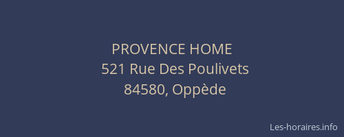 PROVENCE HOME