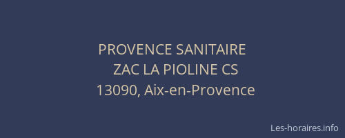 PROVENCE SANITAIRE