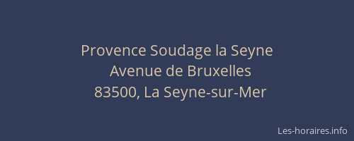 Provence Soudage la Seyne