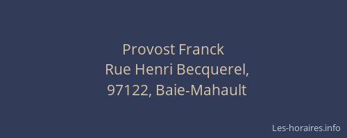 Provost Franck