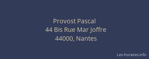 Provost Pascal