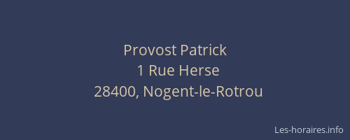 Provost Patrick