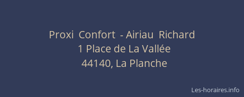 Proxi  Confort  - Airiau  Richard