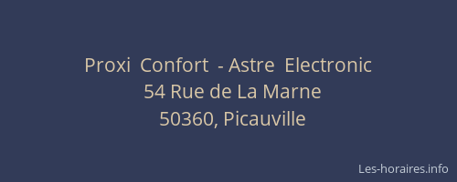 Proxi  Confort  - Astre  Electronic