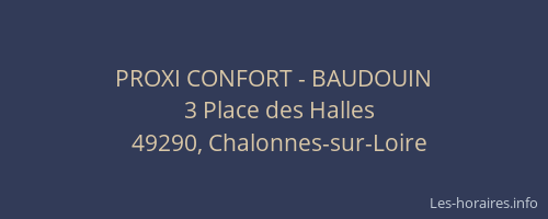 PROXI CONFORT - BAUDOUIN