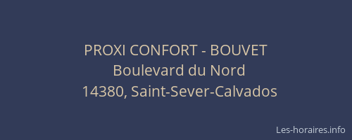 PROXI CONFORT - BOUVET