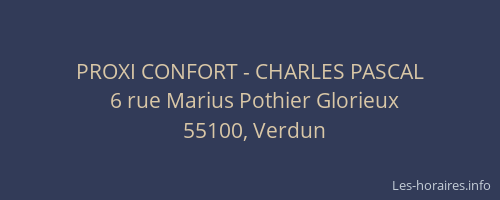 PROXI CONFORT - CHARLES PASCAL