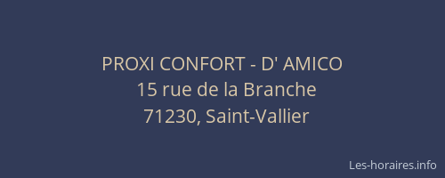 PROXI CONFORT - D' AMICO