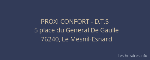 PROXI CONFORT - D.T.S