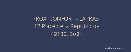 PROXI CONFORT - LAPRAS