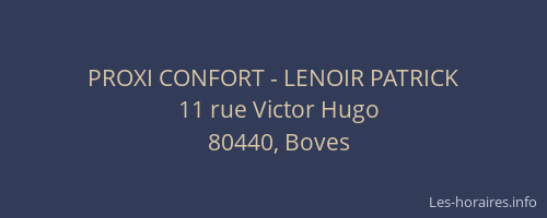 PROXI CONFORT - LENOIR PATRICK