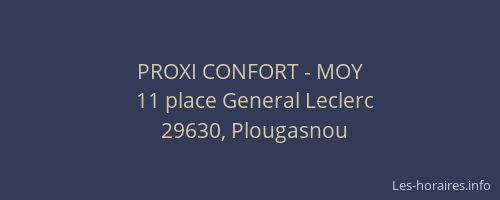 PROXI CONFORT - MOY