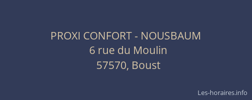 PROXI CONFORT - NOUSBAUM