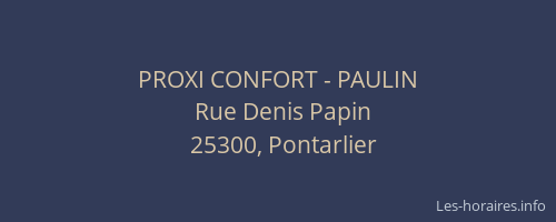 PROXI CONFORT - PAULIN