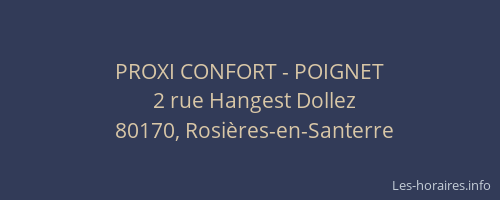 PROXI CONFORT - POIGNET